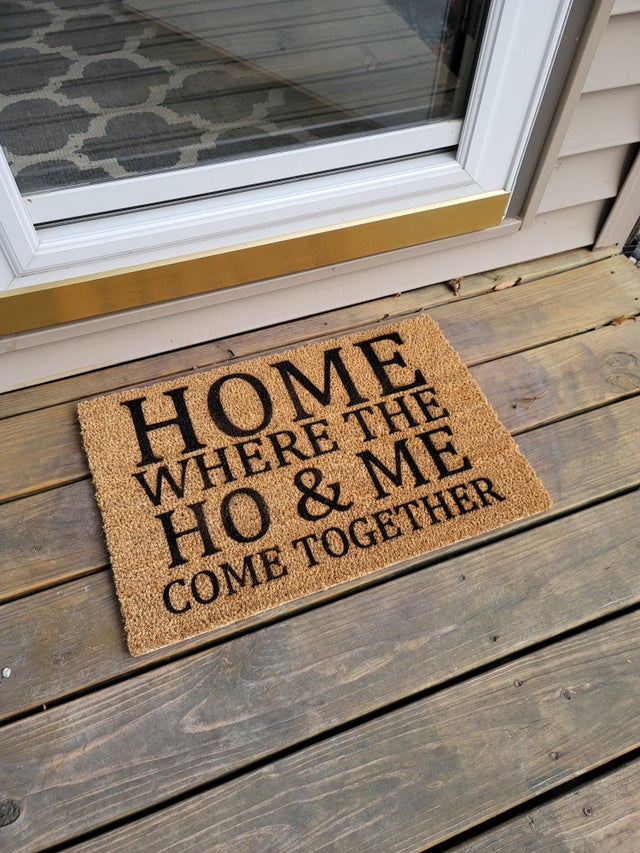 HOME Where the HO & Me Come Together DIY Doormat